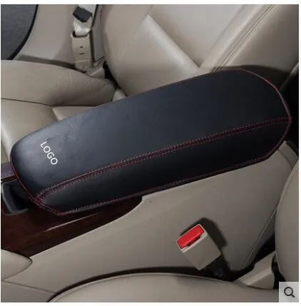 Центральный подлокотник из углеродного волокна для Cadillac xts XT5 ATSL CT6 AAB257 - Название цвета: Black Red Thread