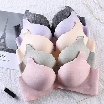 

Sexy Seamless Bras Women Push Up Lingerie Wire Free Bra Fashion Bralette Striped Female Underwear Intimates