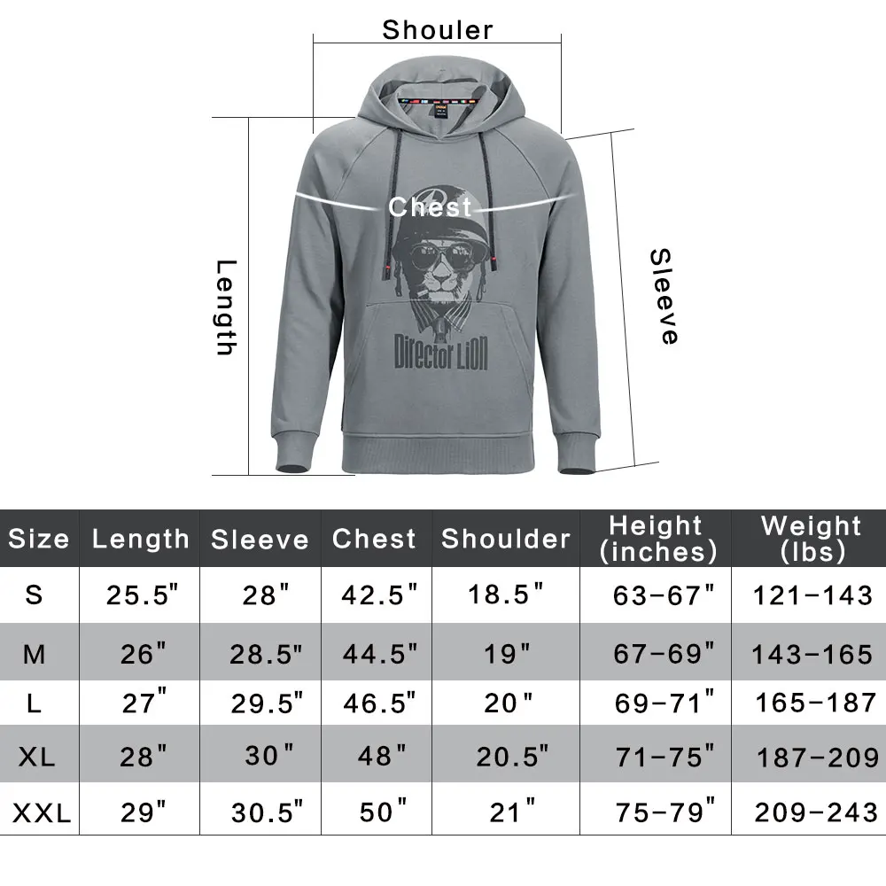 Превосходный Элитный тактический свитер с капюшоном, свободная толстовка с капюшоном для спорта на открытом воздухе, мужское осеннее и зимнее пальто с рисунком льва
