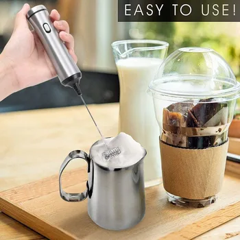 

Milk Drink Coffee Whisk Mixer Electric Egg Beater Frother Foamer Mini Handle Stirrer Practical Kitchen Cooking Tool Egg Stiring