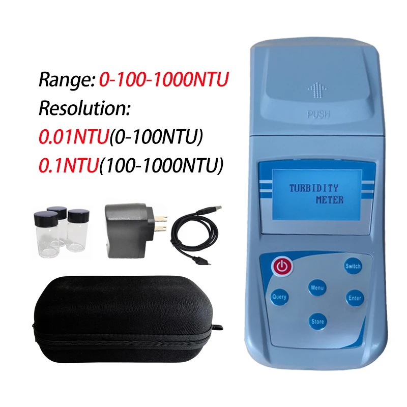 

Цифровой измеритель мутности 1NTU, высокоточный измеритель водопроводности для сточных вод, водопроводной воды, очистки сточных вод с разрешением 0,01/0.
