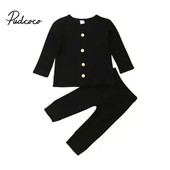 

Brand Babyborn Baby Girls Boys Clothes Solid Newborn Infant Clothing Unisex Top Pants Outfit Set baby infantil suit 5 Colors