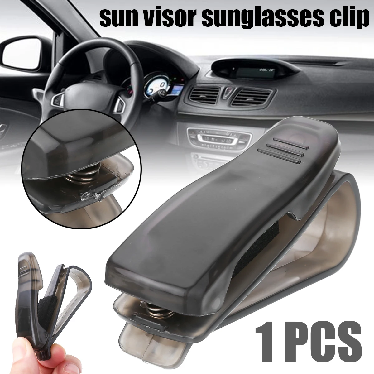 Universal Car Sun visor sunglasses clip for Kia Rio K2 K3 5 Sportage Ceed Sorento Cerato Soul Buick Hyundai Tucson