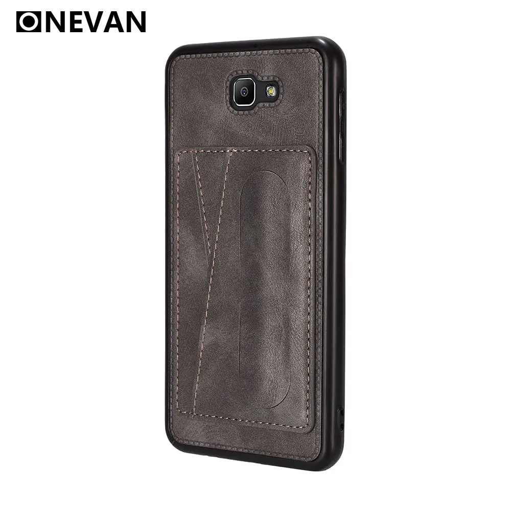 

Original Leather Card Holder Case for Samsung Galaxy J2 J4 J6 J7 J8 Prime Plus 2018 Magnetic Kickstand Cover for J415 J615 Funda