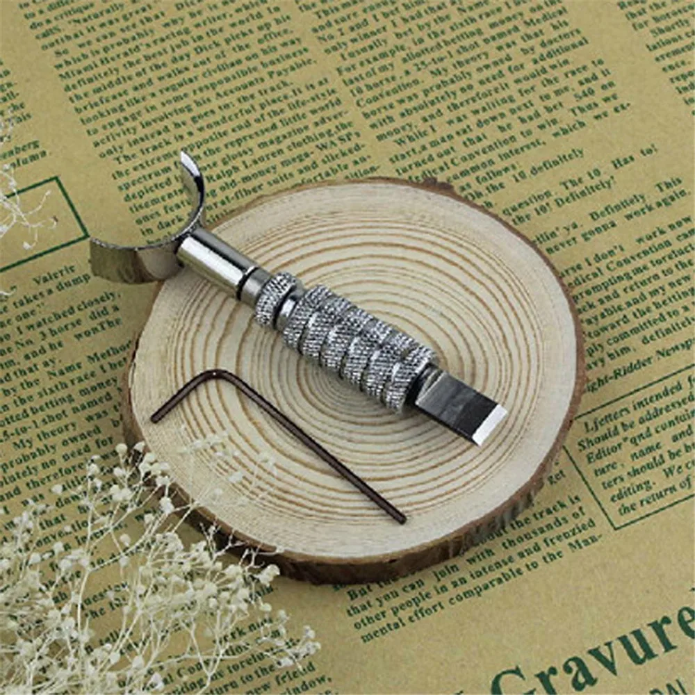 

Leather Craft Tools Adjustable Swivel Craft Graver DIY Handmade Leather Carving Knife