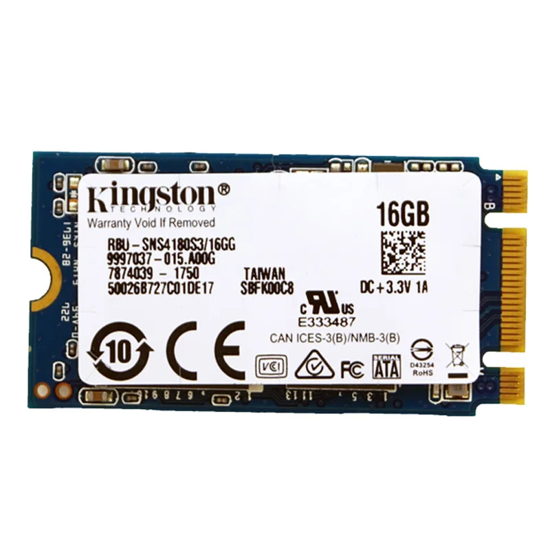 Kingston Ssd 2242 M.2 Sata Protocol 16gb Internal Solid State Drive Industrial Computer Mini Device Notebook - Solid Drives -