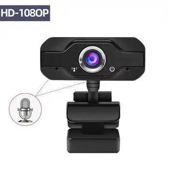 

HD Webcam Built-in Dual Mics Smart 1080P Web Camera USB Pro Stream Camera for Desktop Laptops PC Game Cam For OS Windows