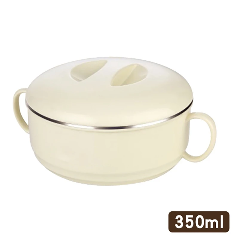 

Fashion Stainless Steel Kids Insulation Bowls Baby Feeding Suction with Lid Spill Proof Stay Put Anti-scald