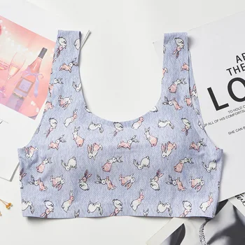 

Sexy Lingerie Wireless Sport Underwear Women Cropped Camisole Women Tank Crop Top Seamless Bra Tube Top U Shape Back Cami Top