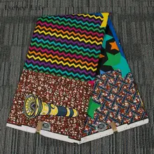 Lychee Life 1 ярд Анкара Африканский батик ткань нерегулярная квадратная печатная настоящая восковая ткань для Diy вечерние платья швейные изделия