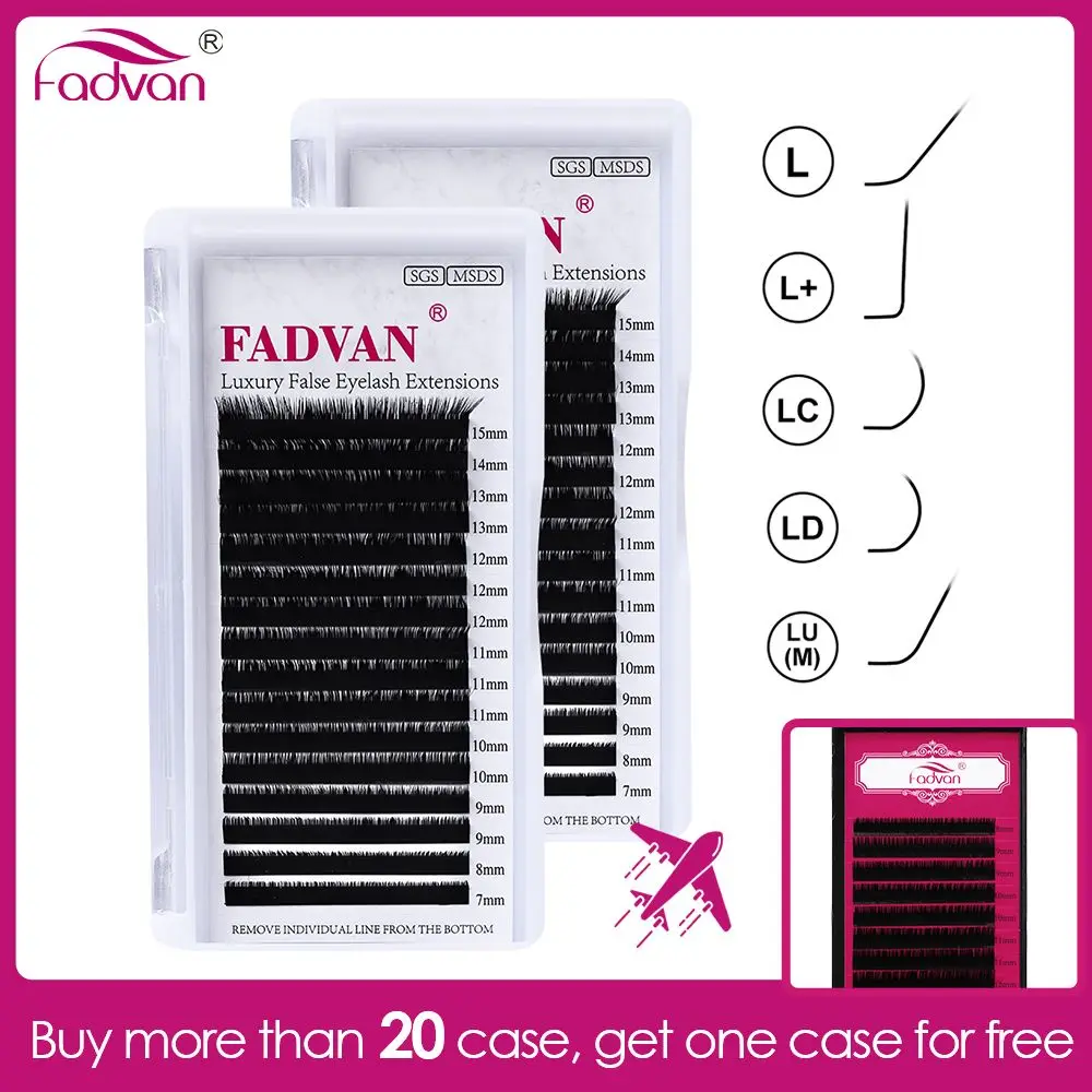 Big Deal Faux-Mink Eyelash-Extensions Curl Grafting Individual-Eyelashes Black L-Shaped 16  QMrXeBAdVLx