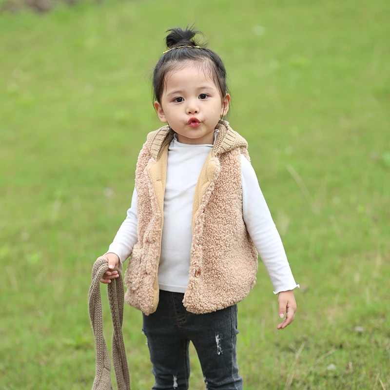 baby girl fleece vest