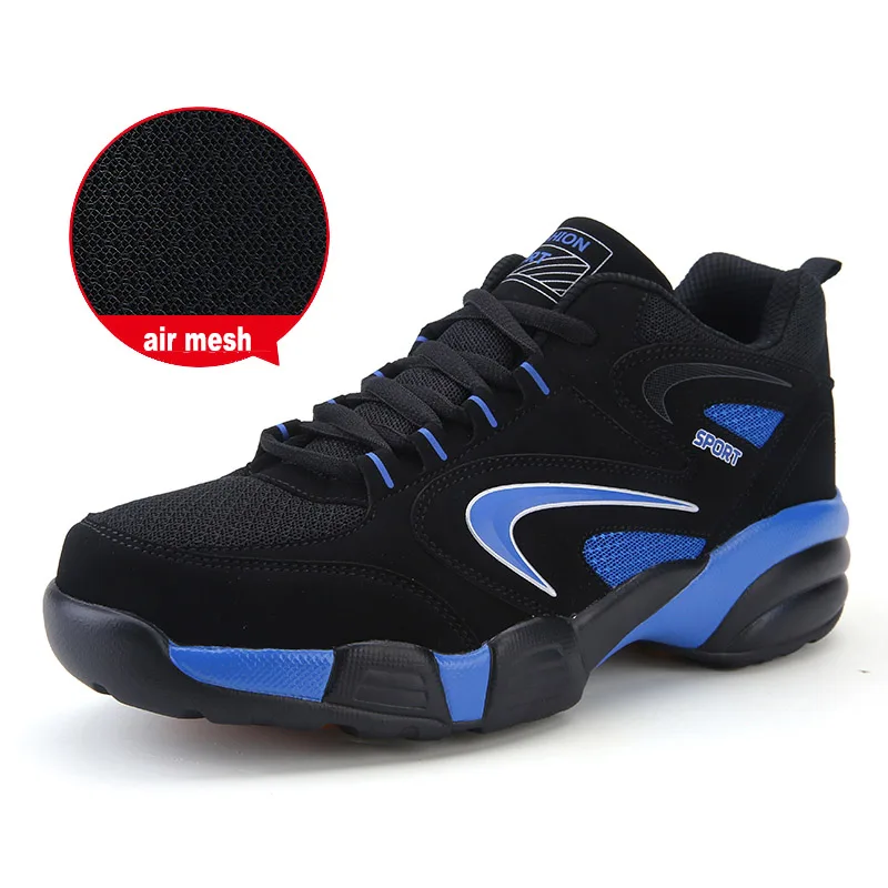 Мужская и женская зимняя теплая спортивная обувь, брендовые теплые кроссовки для бега, черные меховые спортивные кроссовки, кожаные спортивные кроссовки для мужчин - Цвет: blue mesh upper
