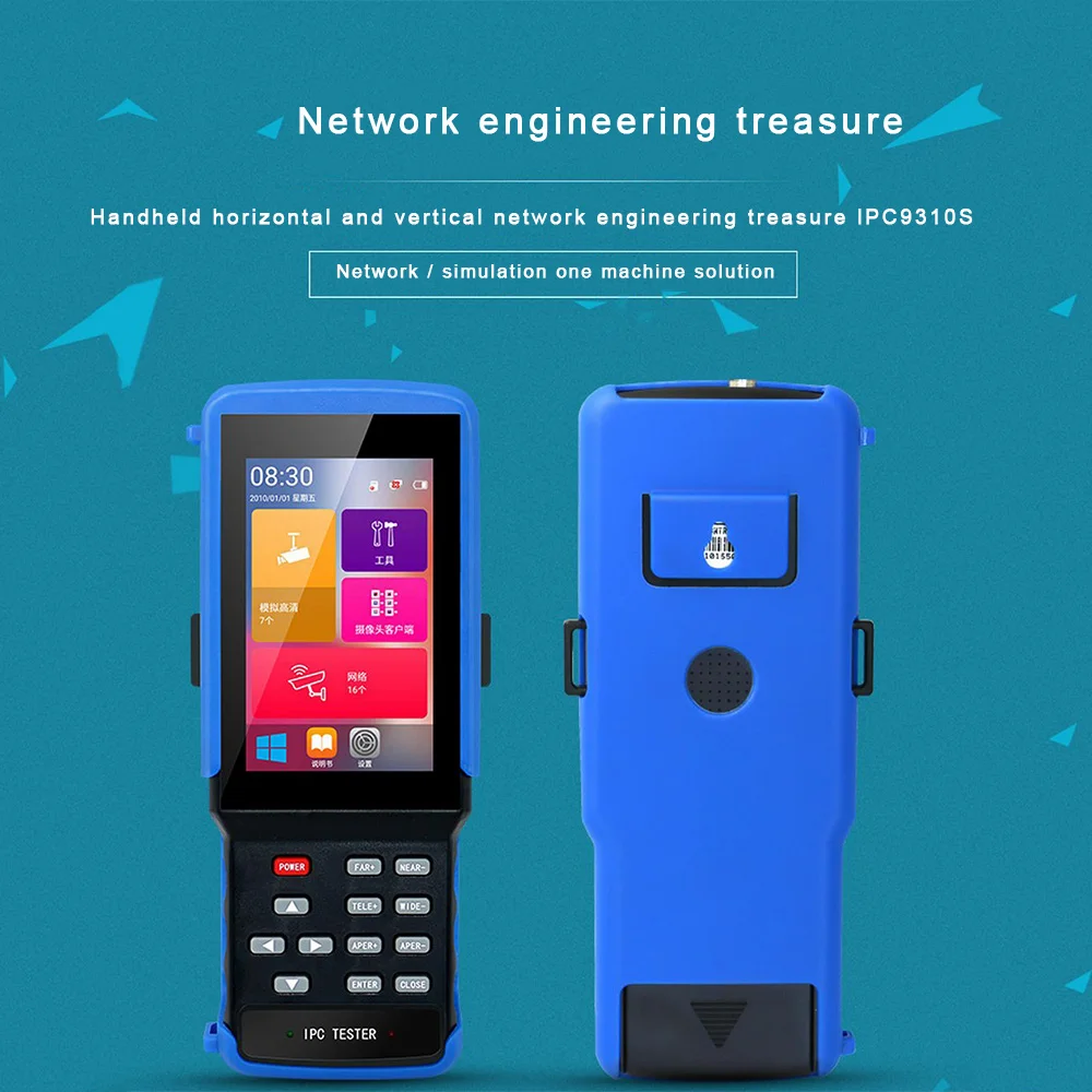

5 in 1 Network Cable Tester IPC 9310S wifi 1080P Analog Camera 4.3'' Touchscreen AHD CVI TVI BNC Tester for IPC IPC