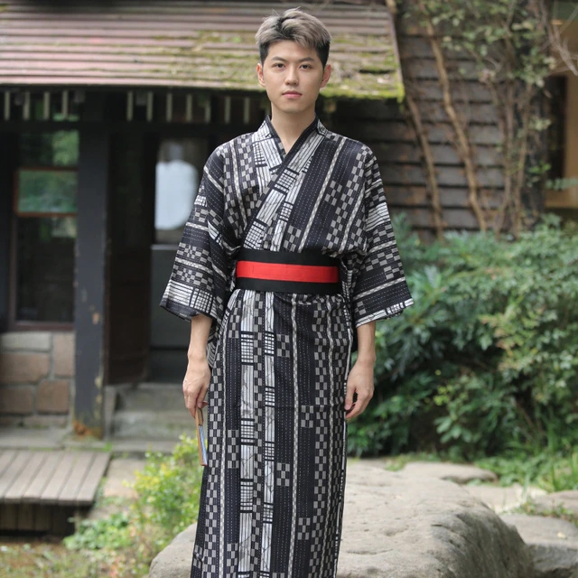 Kimono giapponese da uomo Yutakta Samurai Vintage abiti Cosplay prestazioni  giappone abiti tradizionali Cardigan maschile stile Harajuku - AliExpress