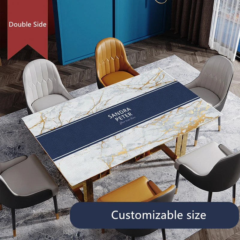 

Новинка 1,5 мм кожаный мраморный узор настраиваемый размер полиуретановая скатерть домашняя кухня гостиная обеденный стол Декор Скатерть Коврик