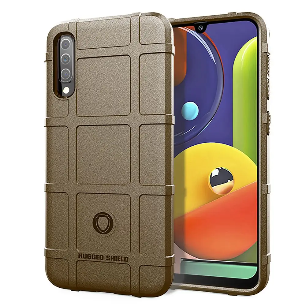 US $544.00 300pcs Rugged Shield Capa Soft Silicone Armor Shockproof Phone Cases For Samsung Galaxy A50s A50 A41 A40s A40 A31 Matte Cover