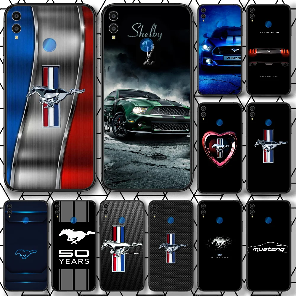 

Mustang Sports Car Phone case For Huawei Honor 6A 7A 7C 8 8A 8X 9 9X 10 10i 20 Lite Pro Play black hoesjes 3D waterproof pretty