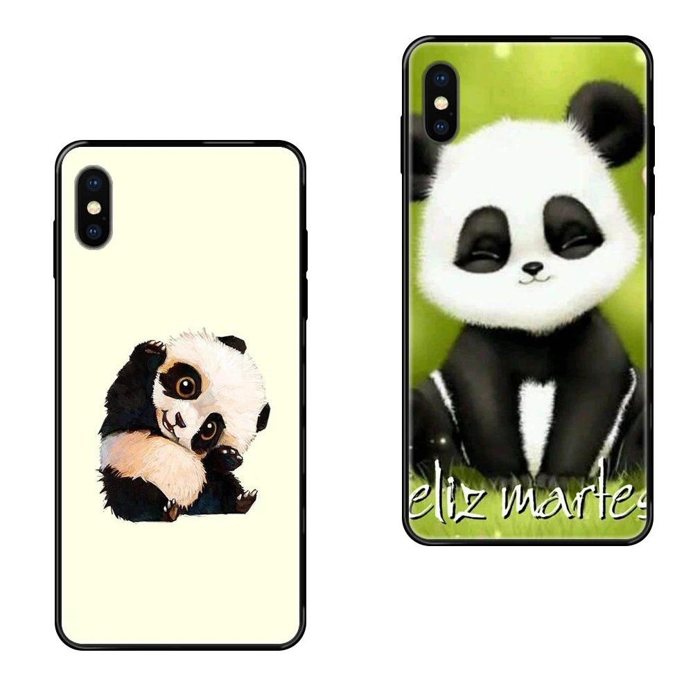 Цвета для Huawei P40 P30 P20 P10 P9 P8 Lite Plus Pro 2017 P Smart 2019 милый медведь и панда Ультратонкий