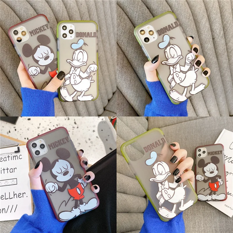 

Disney Creative kawaii Mickey Mouse Anime Figure Phone Cases for IPhone 11 Pro MAX Soft Gift for Kids