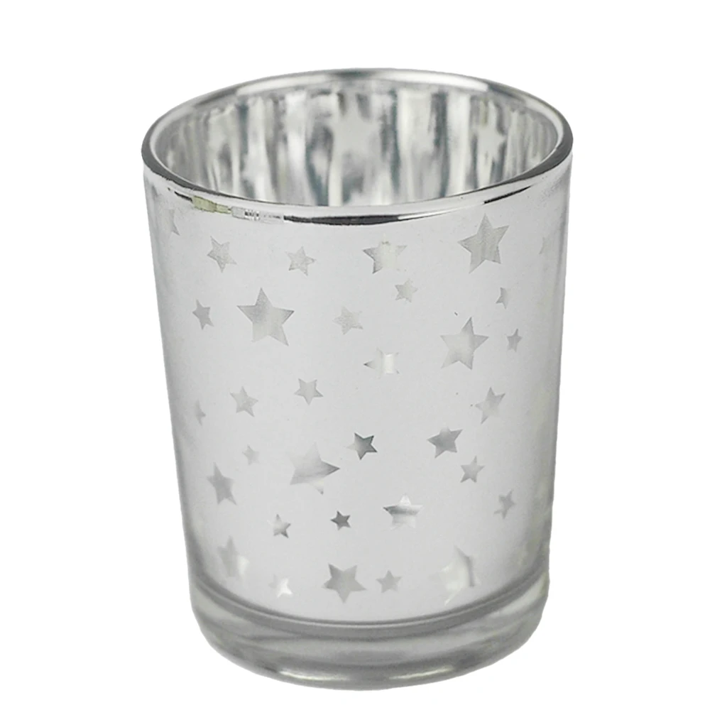 Speckled Glass Votive Candle Tealight Holder for Weddings Parties Home D&eacute;cor Office Bar Cafe Ornament
