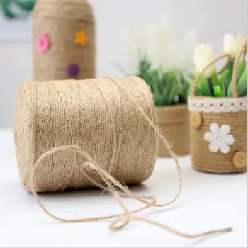 

Jute rope Hemp rope 2.5mm thick and thin hemp rope Manual diy fine tag packing rope