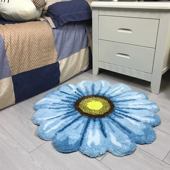 

Area Rug for Living Room Beautiful Rug Soft Rug Door Mat Carpets for Door Small Mat Chrysanthemum Red Pink Yellow Blue Purple