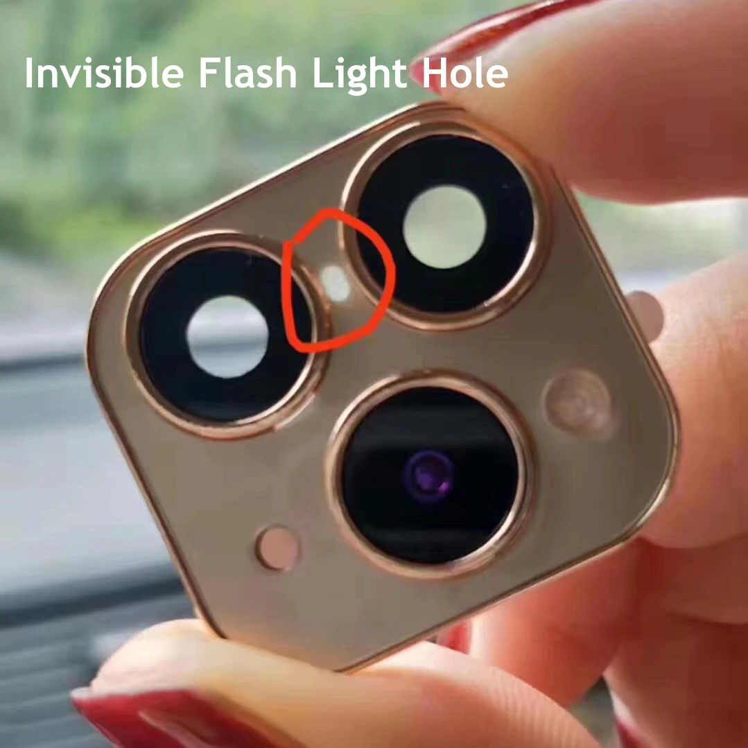Iphone11 Fake Camera Lens Sticker Applicable For Iphone X Xs Max Seconds Change To 11 Pro Max Metal Support Flash 3d Back Film I Phone Screen Protectors Aliexpress