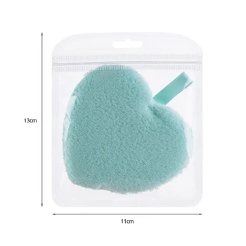 

Heart-shape Makeup Removal Puff Soft Comfortable Makeup Remover Puff Facial Cleansing Puff SK1