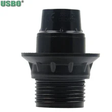 CE CQC 2A 250V черный E14 полузуб алюминиевая крышка самоблокирующаяся бакелитовая головка держатель лампы винт рот База Разъем 5 шт