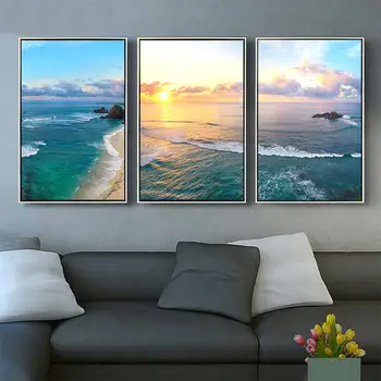 

Canvas Painting Wall Art The sea#q Posters and Prints Wall Pictures for Living Room Decoration Home Decor20-0630-49