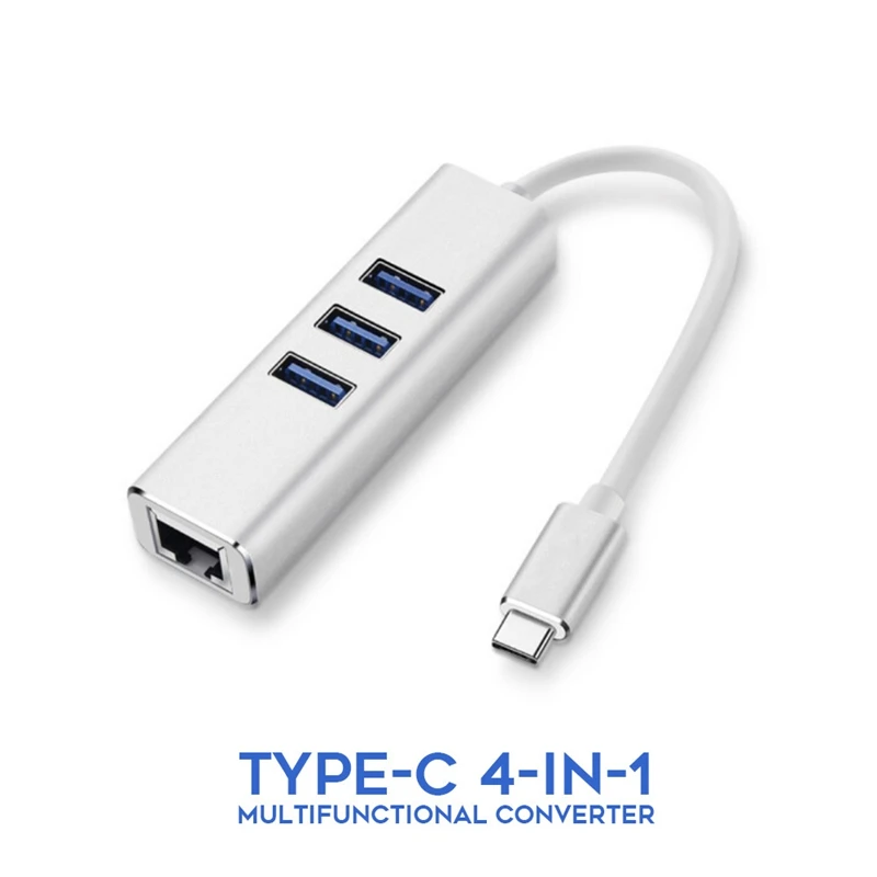 Usb-хаб 3,0 многопортовый USB 4/3 порт USBC концентратор высокая скорость передачи 5 Гбит/с usb-разветвитель type-C для ПК MacBook Pro samsung