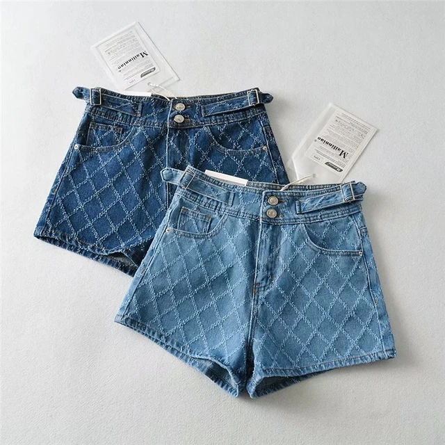 Women Cut Off Denim Shorts Mid Waisted Sexy Mini Jeans Hot Short Pants |  eBay