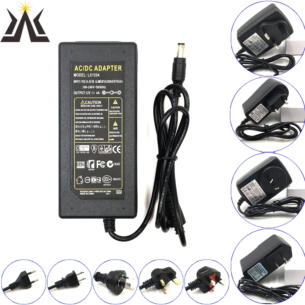 110 В 220 AC DC 12 24 адаптер питания зарядное устройство 1 А 2 3 4 а 5 6 10 трансформатор