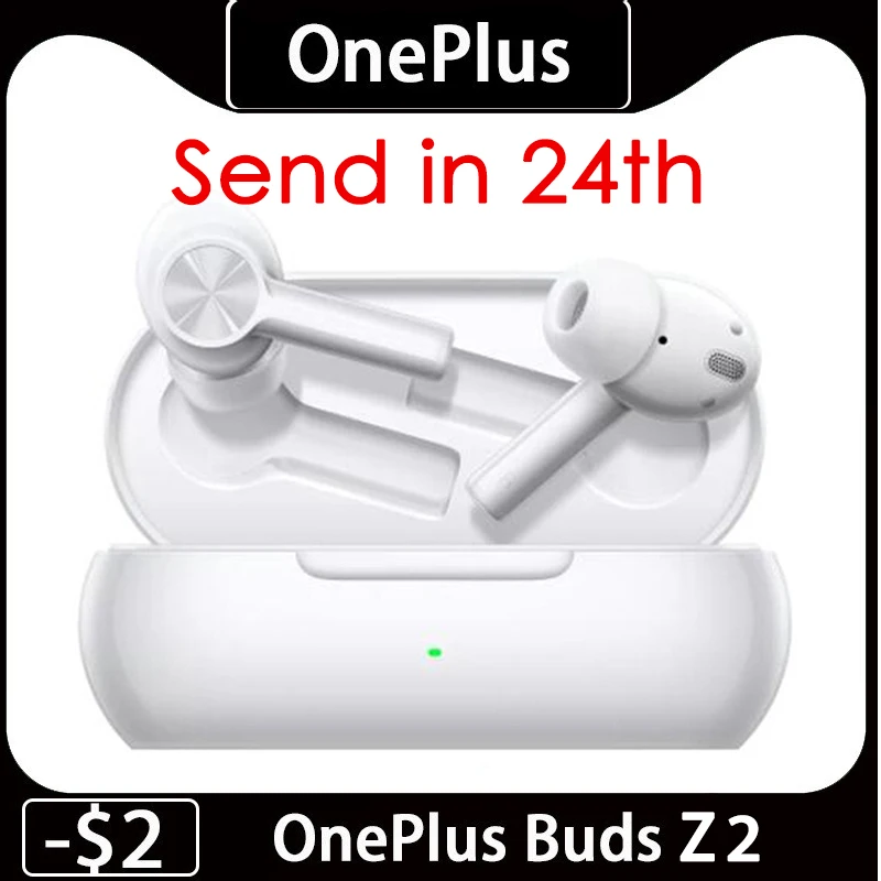 Оригинальные беспроводные наушники Oneplus Buds Z2 Bluetooth 40 дБ с активным