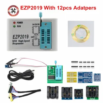 

Smart Electronics EZP2019 High-speed USB SPI Programmer Support24 25 93 EEPROM 25 Flash BIOS Chip EZP 2019 + Adapters
