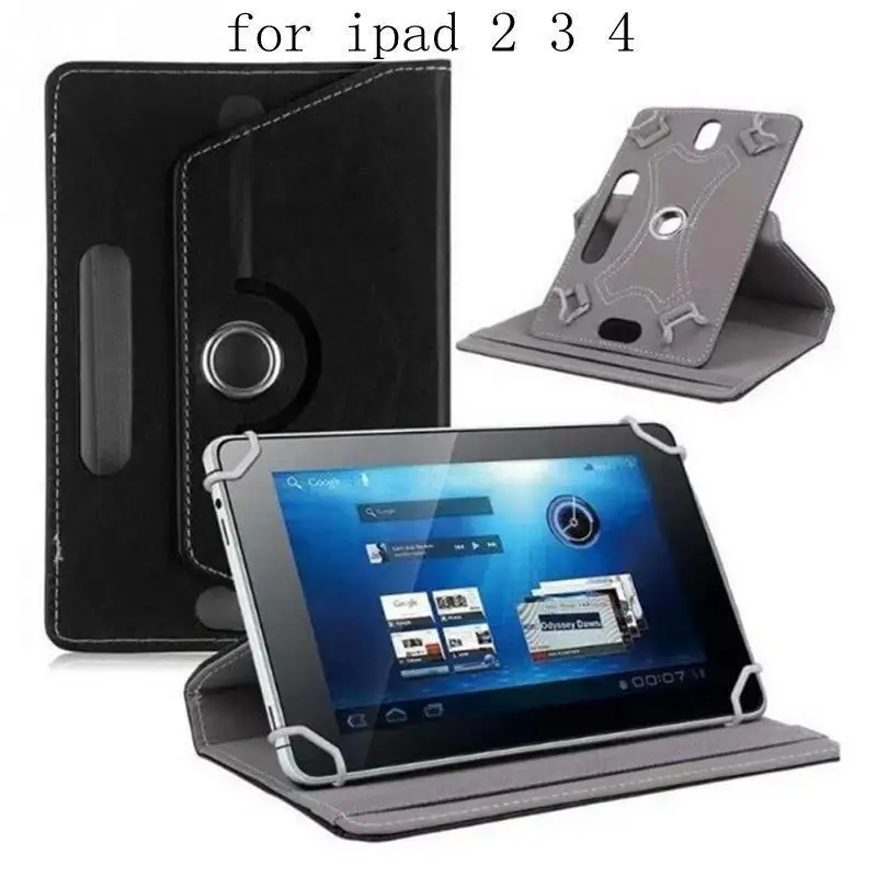 

360 Degree Rotating PU Leather Case cover For ipad 2 3 4 Luxury Smart Cover Stand Flip For ipad A1458 A1459 A1460+gifts