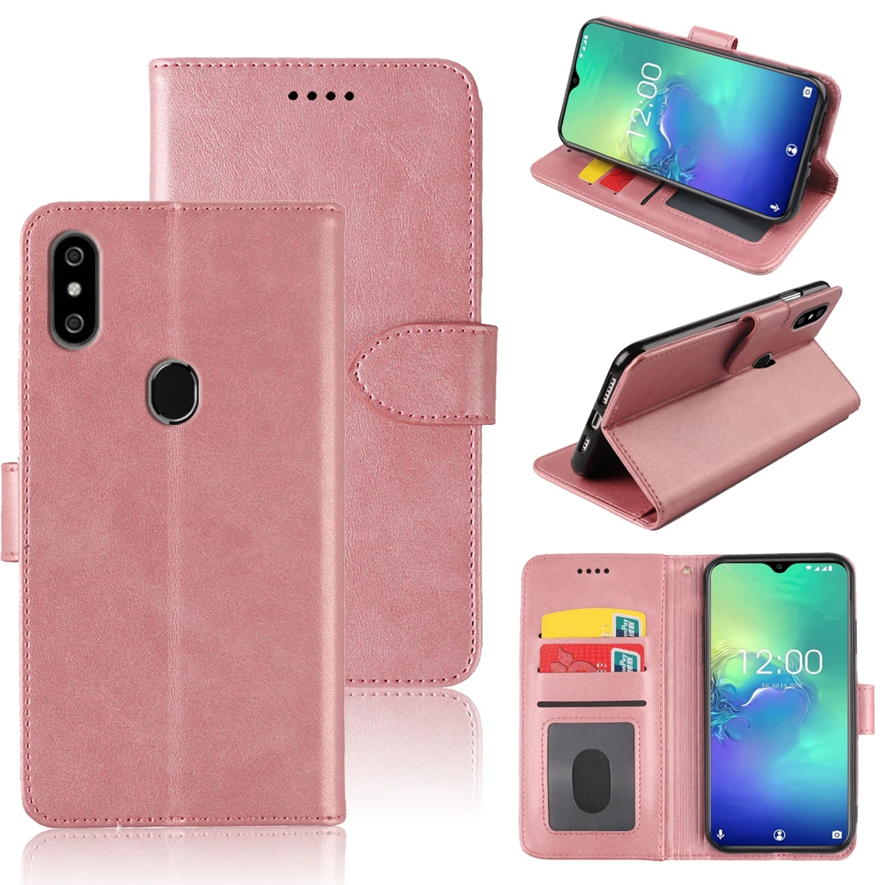 Чехол для телефона MKS Oukitel C15 Pro с откидной крышкой и магнитной подставкой Мягкий