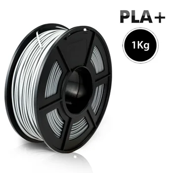 

PLA Plus Grey 3D Printer Filament Roll 1kg 1.75mm PLA+/PLA Accuracy Dimension +/-0.02 Plastic Colorful FDM 3D Printing Material