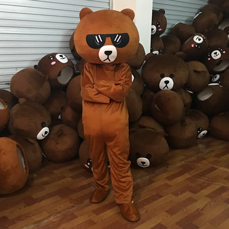 Style 14 Забавный костюм талисмана коричневого медведя на Хэллоуин, костюм для взрослых, косплей, вечерние костюмы для игр, одежда для рекламы, карнавал, Рождество, Пасха - Цвет: Style 14