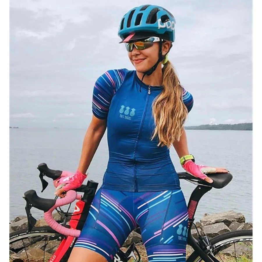 Оранжевый Ropa de ciclismo mtb hombre bib ciclyng комплект летней спортивной одежды для женщин - Цвет: Оранжевый