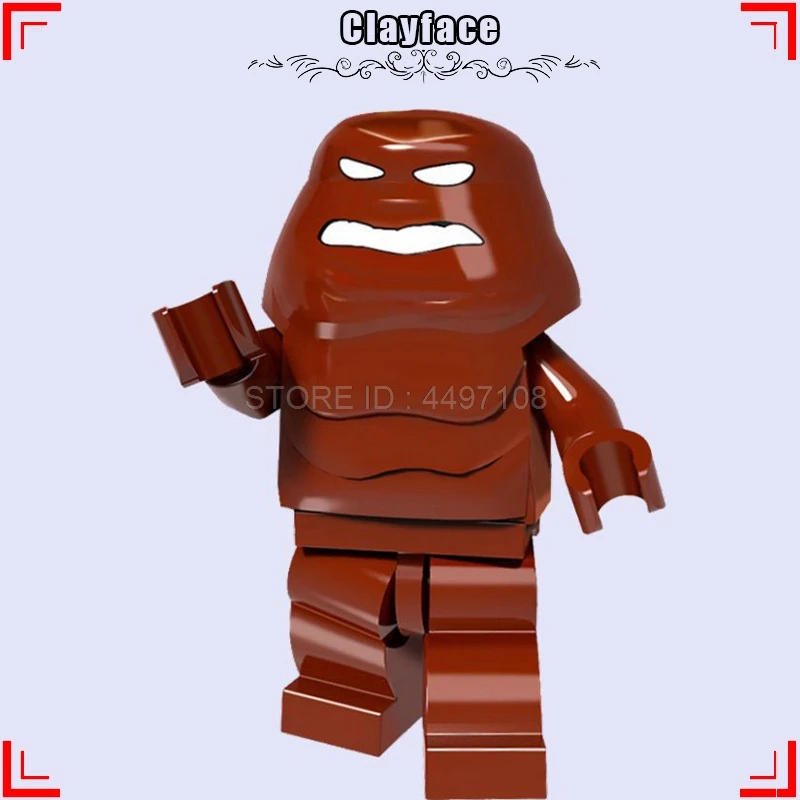 Arkham Knight Clayface DC экшн-фигурка из фильма Бэтмен доктор Хуго часы король Железный человек летучая мышь Готэм создатель города игрушки строительные блоки - Цвет: Clayface