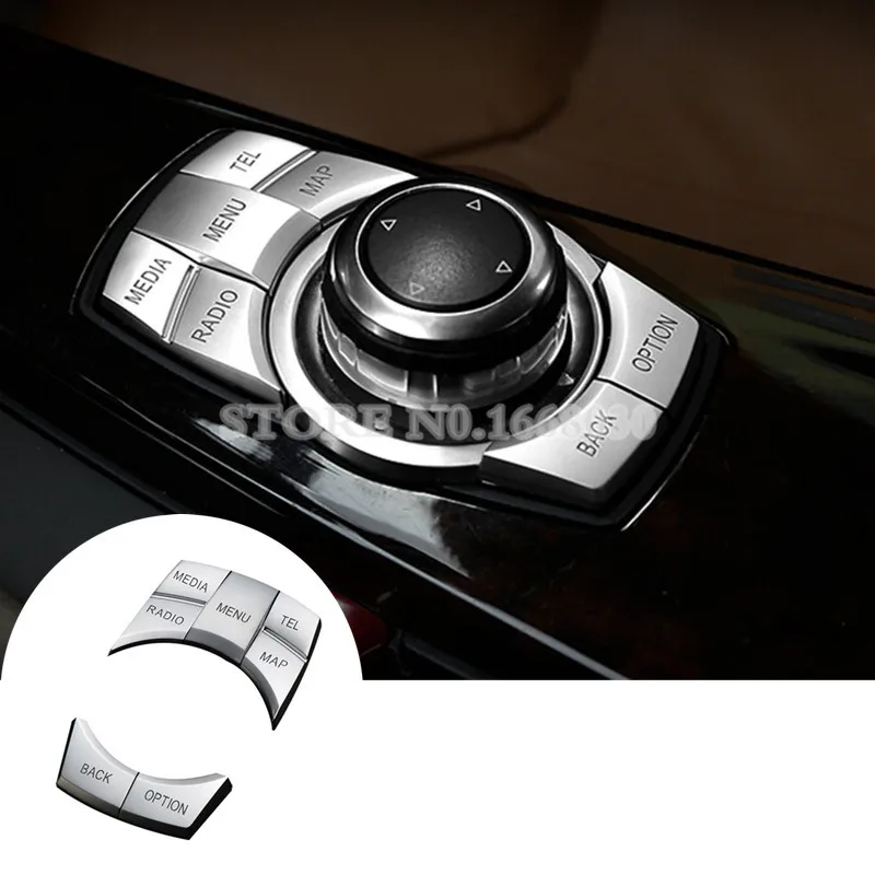 Внутренняя консоль iDrive мультимедийная кнопка Накладка для BMW X5 E70 2010 2013 X6 E71 2014