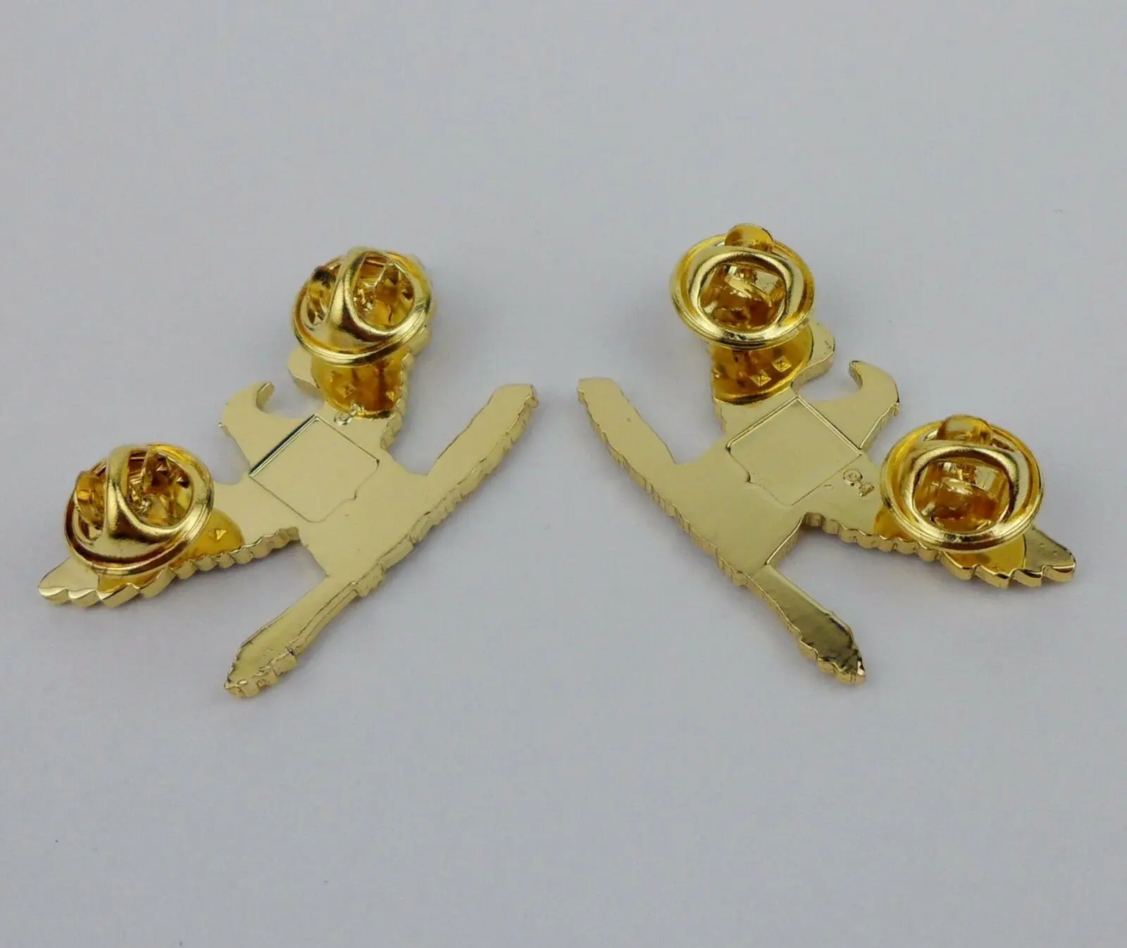 US COLONEL RANK INSIGNIA US COLONEL HAT LAPEL PIN PAIR METAL