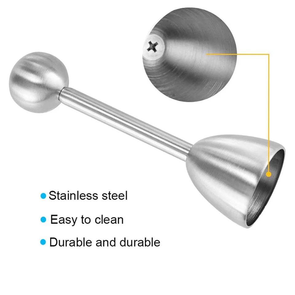 TEENRA из нержавеющей стали вареные для удаления верхушки яйца оболочки резак молоток приспособление для разбивания яиц сепаратор яйцо открывалка