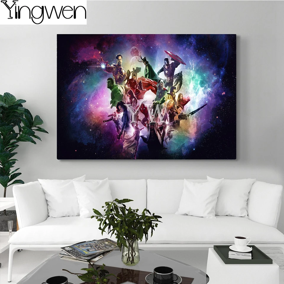 5d Diamond Painting Marvel Avengers  5d Diy Diamond Painting Avengers - 5d  Diamond - Aliexpress