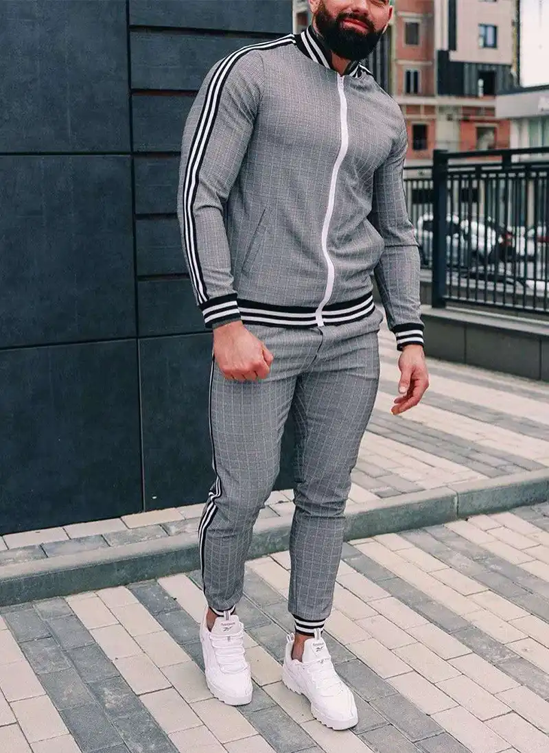 Ensemble De Survetement Deux Pieces Pour Homme Vetements De Sport Decontractes Collection Automne 2021 Aliexpress