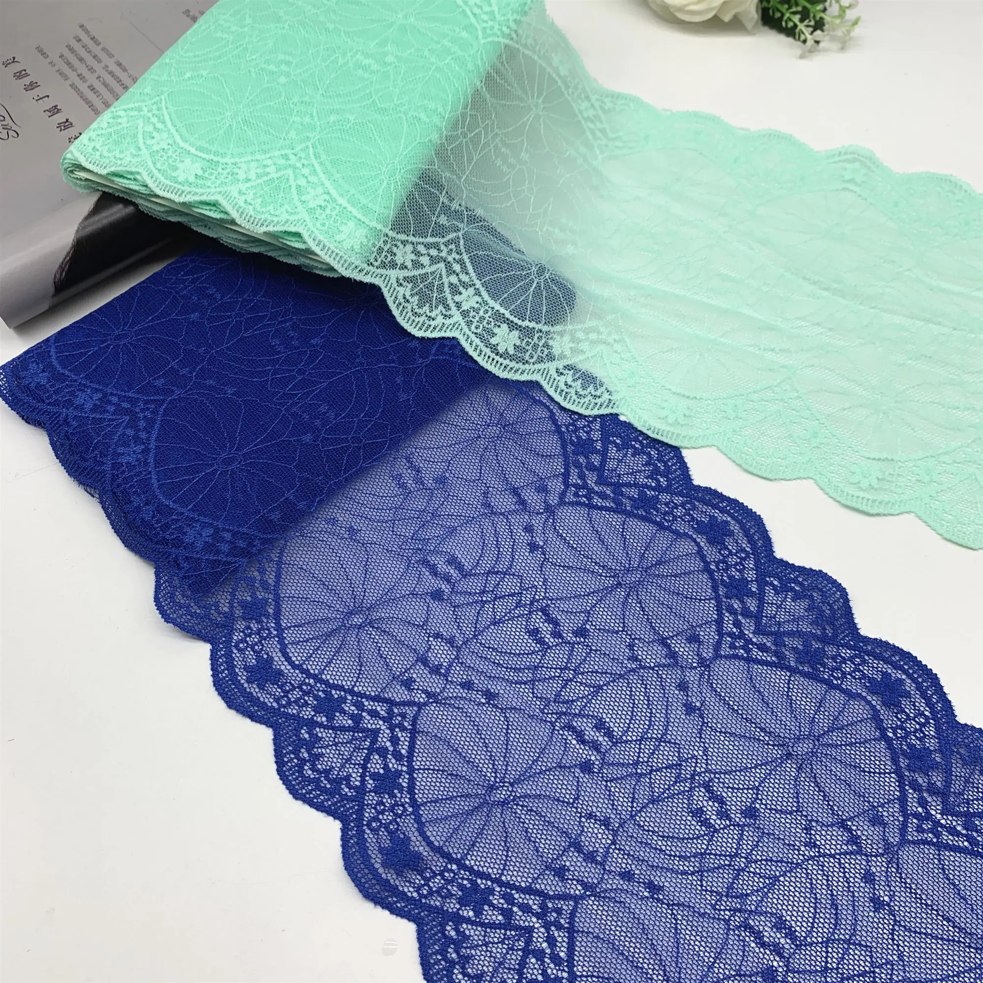 3y/lot 18.50cm Elastic Lace Trim 1
