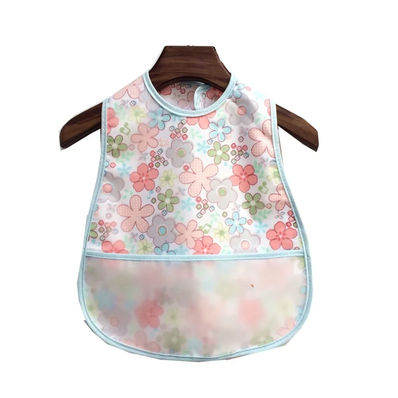 Adjustable Baby Bibs EVA Waterproof Lunch Feeding Bib Baby Cartoon Feeding Cloth Children Baby Apron Sleeveless Babador Bandana new born baby accessories	