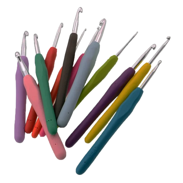 USA 1Pcs Aluminum 2.0-10.0mm Crochet Hook Set Craft Knitting Yarn Needles  Sizes(